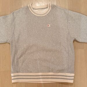 Champion Light Gray Crewneck Sweater